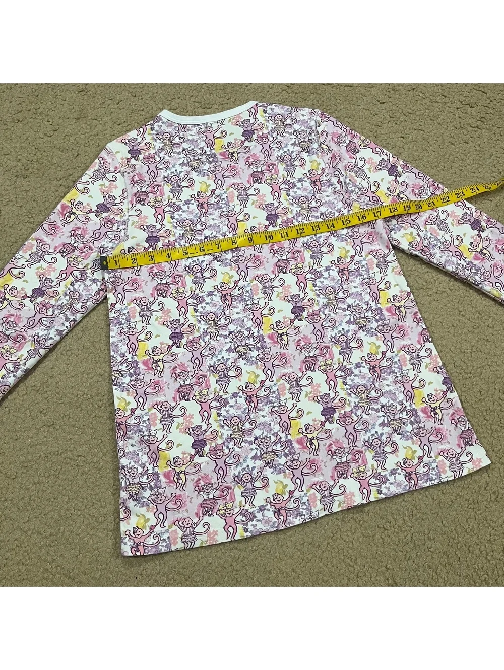 Love Shack Fancy Roller Rabbit Womens Pajama Long Sleeve Top Size Medium